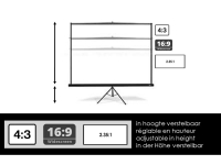 Statiefscherm 84" - 213 cm